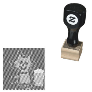 Tampons Encreurs Kit de Popcorn Anime Chat Stamp