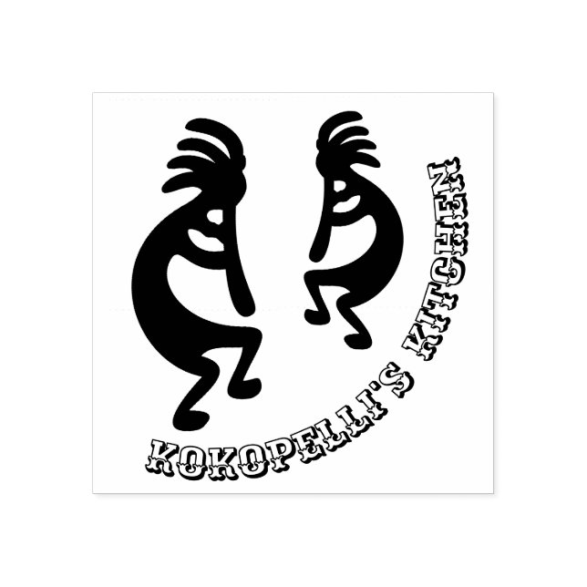 Tampons Encreurs Kokopelli Southwestern Custom (Impression)