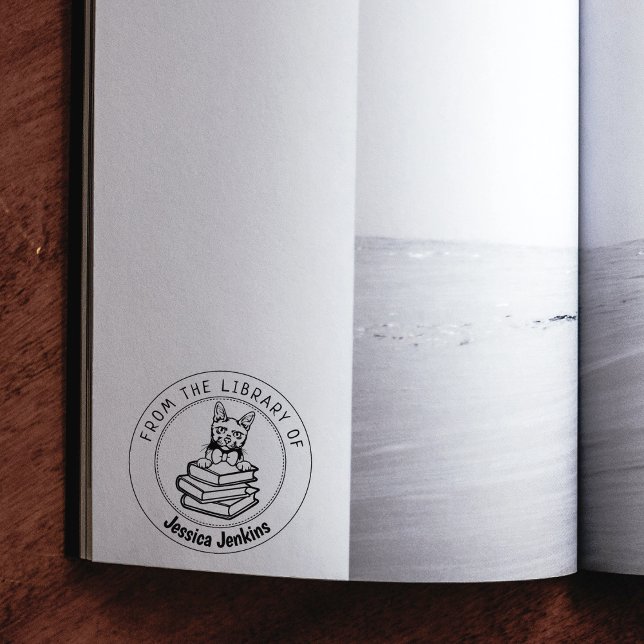 Tampons Encreurs Korat Cat, Livre De La Bibliothèque De (Créateur téléchargé)