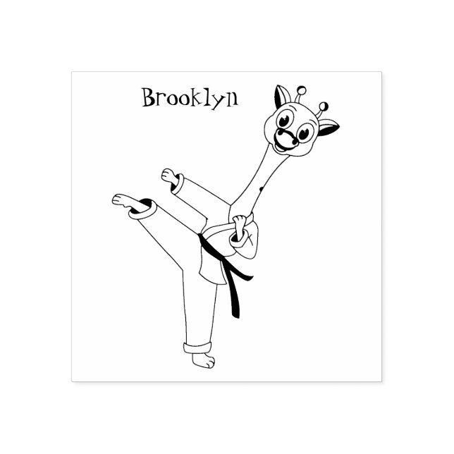 Tampons Encreurs Kung Fu giraffe (Impression)