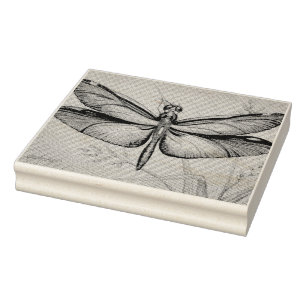 Tampons Encreurs La libellule Vintage no 6 et l'aquarelle de l'herb
