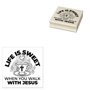 Tampons Encreurs La vie est douce avec Jésus - Christian Faith Tea 