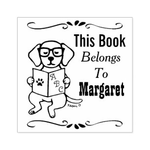 Tampons Encreurs Labrador Puppy Appartient à, Bibliothèque, Nom du 