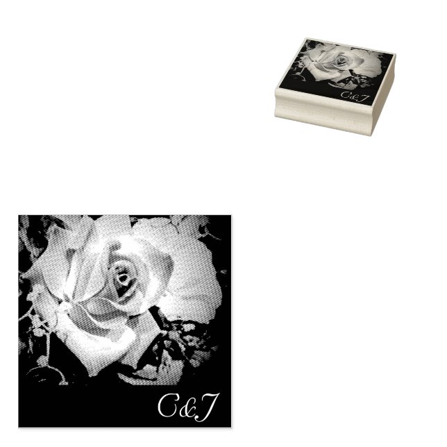 Tampons Encreurs L'amour est dans Bloom Wood Art Stamp (Tamponné)