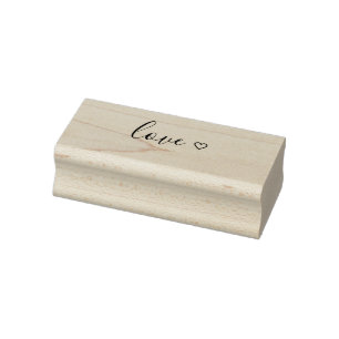 Tampons Encreurs L'amour noir avec petit coeur