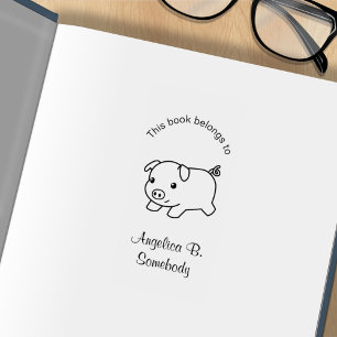 Tampons Encreurs Lancer la plaque d'immatriculation de porc