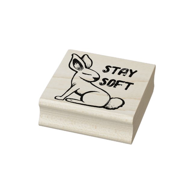 Tampons Encreurs Lapin de printemps restez doux                 (Tampon)