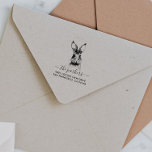 Tampons Encreurs Lapin | Nom de famille Signature Adresse de retour<br><div class="desc">Ce timbre d'adresse de retour personnalisé ajoutera un attrait visuel à tous les escargots que feuille votre maison. Ajoutez votre libellé personnalisé à cette conception à l'aide des cases "Modifier ce modèle de conception" situées à droite de l'élément, ou cliquez sur le bouton bleu "Customiser" pour arranger le texte, modifier...</div>