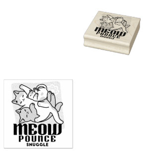 Tampons Encreurs Laze Furr Days - Cute Lazy Cats Design