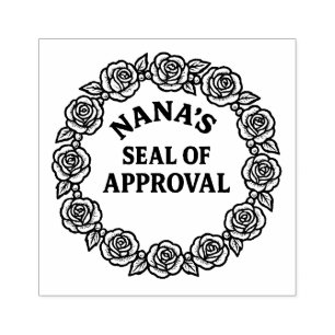 Tampons Encreurs Le sceau d’approbation de la couronne Rose de Nana
