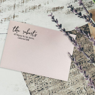 Tampons Encreurs Lettre calligraphie simple Adresse de retour
