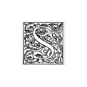 Tampons Encreurs Lettre décorative Vintage monogramme S