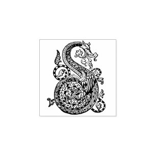 Tampons Encreurs Lettre décorative Vintage S Dragon