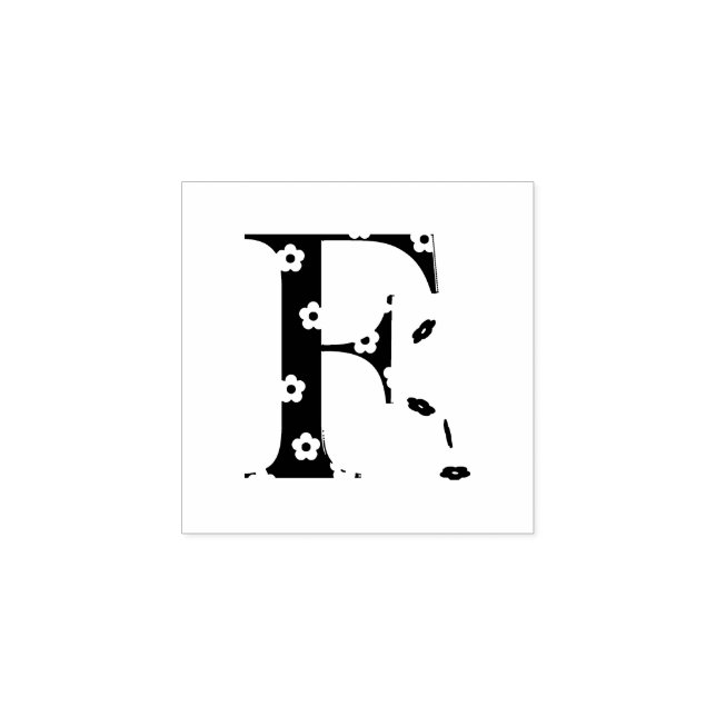 TAMPONS ENCREURS LETTRE FLEURIE F (Impression)