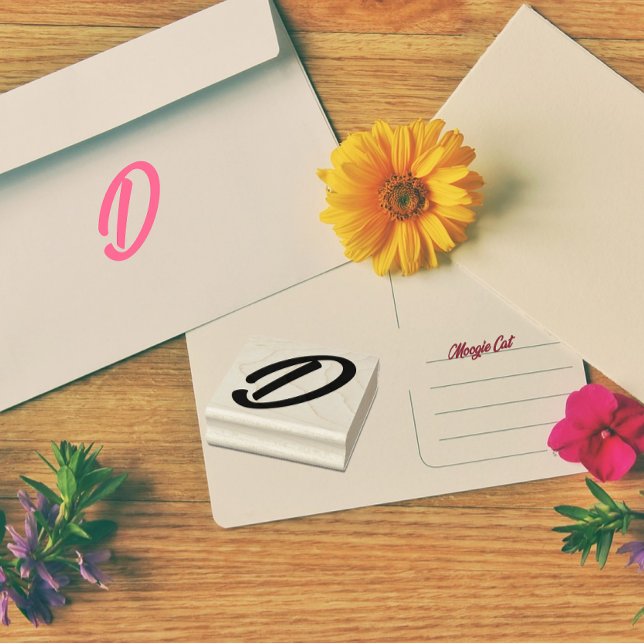 Tampons Encreurs Lettre initiale D monogramme (Créateur téléchargé)