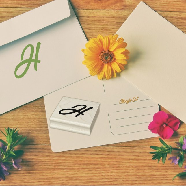 Tampons Encreurs Lettre initiale H monogramme (Créateur téléchargé)