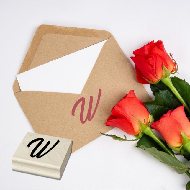 Tampons Encreurs Lettre initiale monogramme W (Créateur téléchargé)