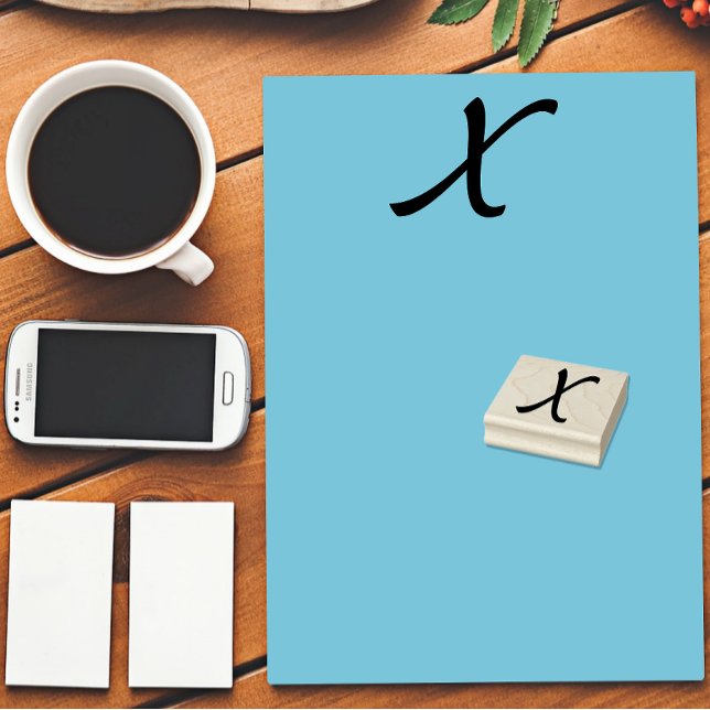 Tampons Encreurs Lettre initiale monogramme X (Créateur téléchargé)