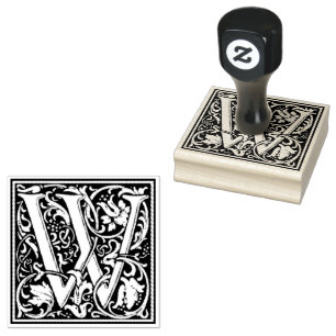 Tampons Encreurs Lettre majuscule W de William Morris