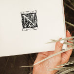 Tampons Encreurs LETTRE MONOGRAPHIQUE Fleur vintage Livre Ex Libris<br><div class="desc">Ce timbre en caoutchouc "Ex Libris" comporte une lettre vintage de monogramme de fleurs portant un nom personnalisé.</div>