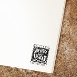 Tampons Encreurs LETTRE MONOGRAPHIQUE Fleur vintage Livre Ex Libris<br><div class="desc">Ce timbre en caoutchouc "Ex Libris" comporte une lettre vintage de monogramme de fleurs portant un nom personnalisé.</div>