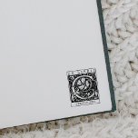 Tampons Encreurs LETTRE MONOGRAPHIQUE Fleur vintage Livre Ex Libris<br><div class="desc">Ce timbre en caoutchouc "Ex Libris" comporte une lettre vintage de monogramme de fleurs portant un nom personnalisé.</div>