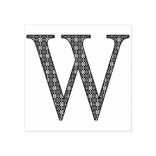 TAMPONS ENCREURS LETTRE MOYENNE DEMÂTRE MONOGRAPHE W (Impression)