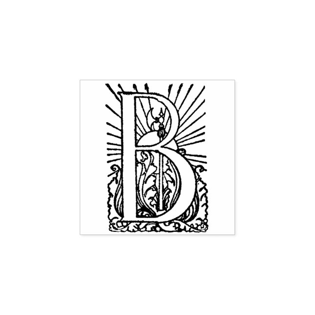 Tampons Encreurs Lettre Vintage B (Impression)