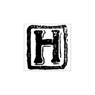 Tampons Encreurs Lettre Vintageinitiale H monogramme