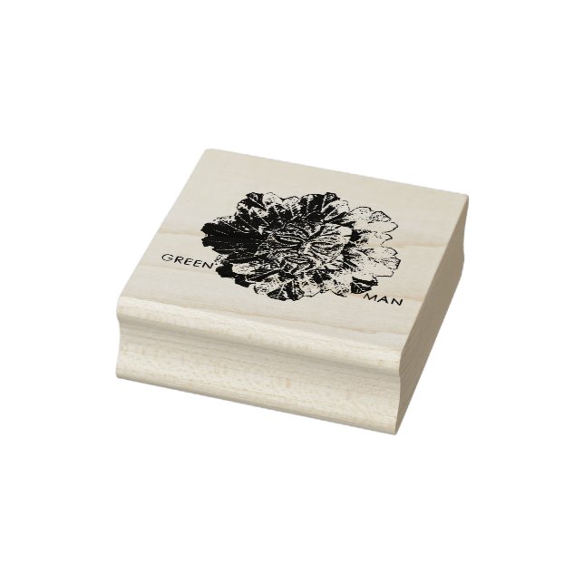 Tampons Encreurs "L'homme vert" Timbre d'art en bois (Tampon)