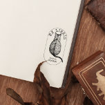 Tampons Encreurs Librairie Ex Personnalisée Chat Vintage, Livre<br><div class="desc">Ce timbre en caoutchouc "Ex Libris" présente un chat vintage portant un nom personnalisé.</div>