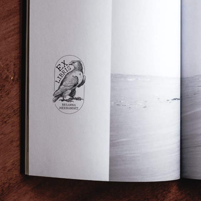 Tampons Encreurs Librairies Ex Personnalisées Aigle Vintage, Livre (Créateur téléchargé)