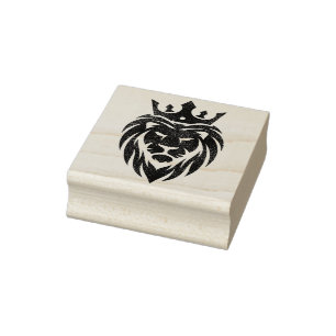 Tampons Encreurs Lion Avec Couronne - Style Or 3
