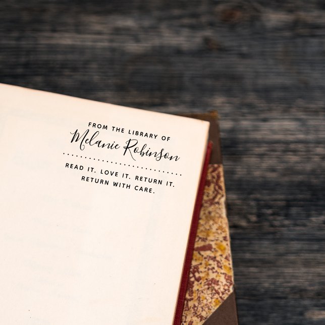 Tampons Encreurs Lisez-Le. Aimez-le. Retourne-Le. Bibliothèque pers (Créateur téléchargé)