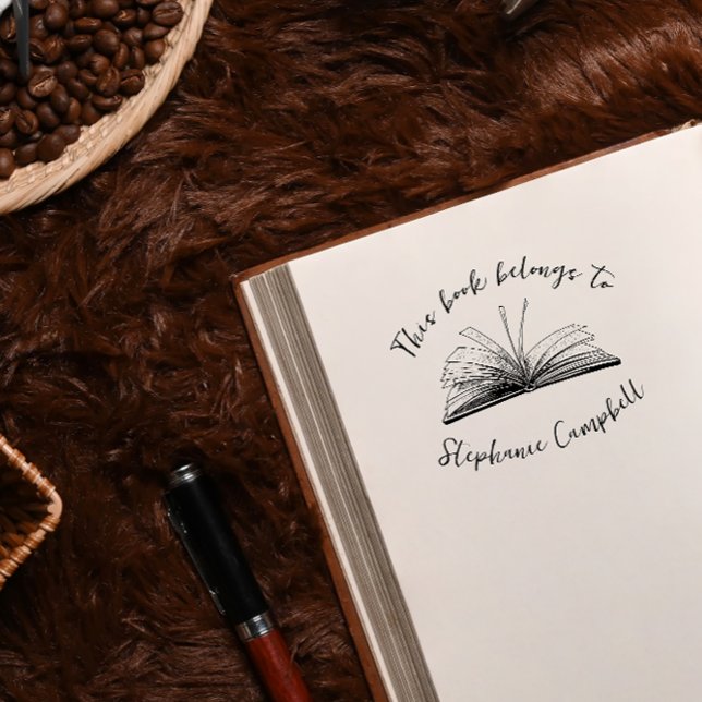 Tampons Encreurs Livre de bibliothèque de noms personnalisés de scr (Créateur téléchargé)