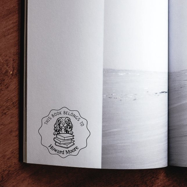 Tampons Encreurs Livre de chien du roi Charles Cute Cavalier (Créateur téléchargé)