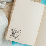 Tampons Encreurs Livre de fleurs Vintage des bibliothèques Ex perso<br><div class="desc">Ce timbre en caoutchouc "Ex Libris" présente un livre de fleurs vintage portant un nom personnalisé.</div>