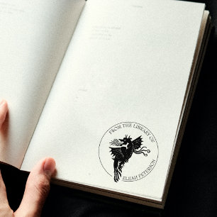 Tampons Encreurs Livre Dragon Imaginaire De La Bibliothèque De