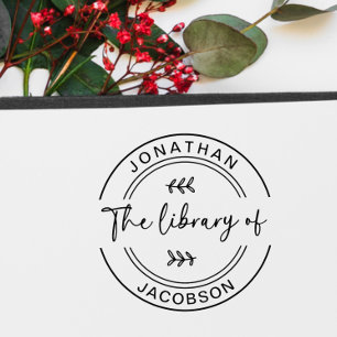 Tampons Encreurs Livre Moderne De La Bibliothèque De Sleek