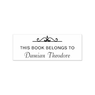 Tampons Encreurs Livre personnalisé "Ce Livre Appartient À"