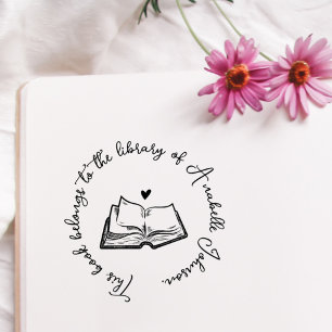 Tampons Encreurs Livre Rustique Calligraphie Personnalisée De La Bi