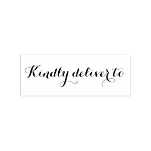 Tampons Encreurs Livrer au timbre caoutchouc calligraphie