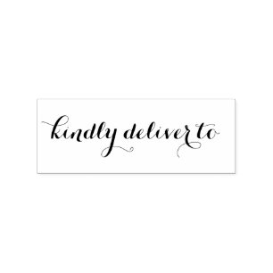 Tampons Encreurs Livrer au timbre caoutchouc calligraphie