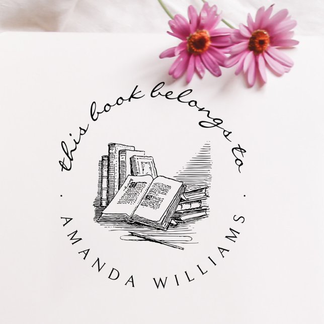 Tampons Encreurs Livres de bibliothèque personnalisée manuscrits vi (Créateur téléchargé)