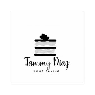 Tampons Encreurs Logo Cupcake Gâteau Couches Boulanger