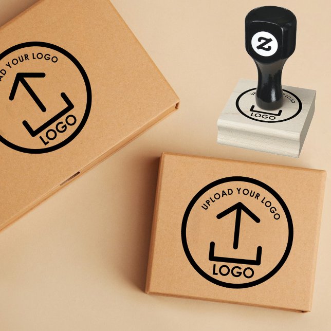 Tampons Encreurs Logo d'affaires professionnel simple et moderne (Simple Modern Professional Business Logo Rubber Stamp)