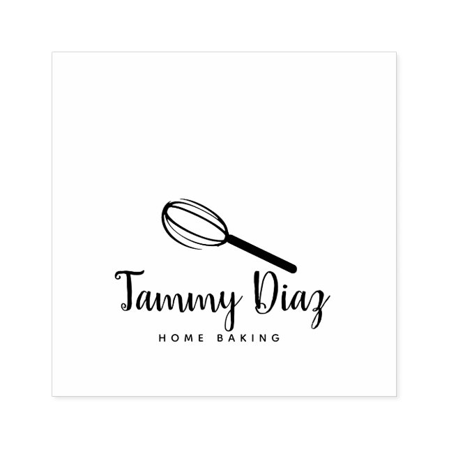 Tampons Encreurs Logo de Cupcake Fouet de Boulanger (Impression)