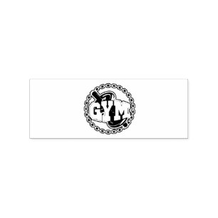 Tampons Encreurs Logo de Gym Barbell Thunder_Cove