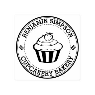 Tampons Encreurs Logo de la boulangerie Sweet Cupcake