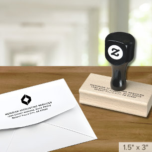 Tampons Encreurs Logo de l'entreprise Adresse de retour d'affaires